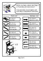 Preview for 3 page of Furniture of America CM3023PC-2PK Assembly Instructions