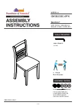 Furniture of America CM3023SC-2PK Assembly Instructions Manual preview