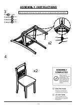 Предварительный просмотр 7 страницы Furniture of America CM3023SC-2PK Assembly Instructions Manual