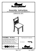 Preview for 1 page of Furniture of America CM3023SC Assembly Instructions