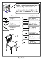 Preview for 3 page of Furniture of America CM3023SC Assembly Instructions