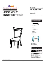 Furniture of America CM3024SC-2PK Assembly Instructions Manual preview