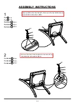 Предварительный просмотр 6 страницы Furniture of America CM3024SC-2PK Assembly Instructions Manual