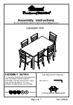 Furniture of America CM3029T-7PK Assembly Instructions Manual preview