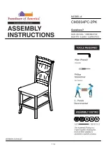 Furniture of America CM3034PC-2PK Assembly Instructions Manual preview