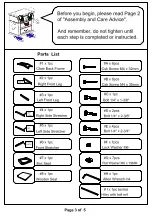 Preview for 3 page of Furniture of America CM3060PC-2PK Assembly Instructions