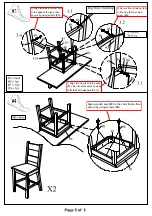 Preview for 5 page of Furniture of America CM3060PC-2PK Assembly Instructions