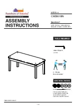 Furniture of America CM3061BN Assembly Instructions Manual preview