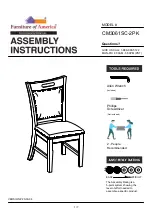 Preview for 1 page of Furniture of America CM3061SC-2PK Assembly Instructions Manual