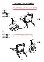 Preview for 6 page of Furniture of America CM3061SC-2PK Assembly Instructions Manual