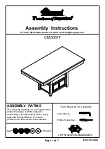 Furniture of America CM3061T Assembly Instructions Manual preview