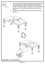 Preview for 5 page of Furniture of America CM3122T Assembly Instructions