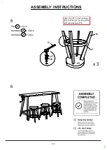 Preview for 8 page of Furniture of America CM3129PT-4PK Assembly Instructions Manual