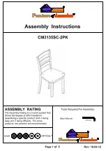 Furniture of America CM3135SC-2PK Assembly Instructions preview