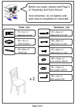 Preview for 3 page of Furniture of America CM3135SC-2PK Assembly Instructions