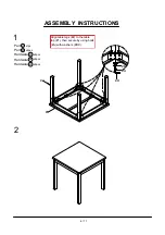 Предварительный просмотр 6 страницы Furniture of America CM3143PT-5PK Assembly Instructions Manual