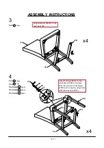 Предварительный просмотр 10 страницы Furniture of America CM3143PT-5PK Assembly Instructions Manual