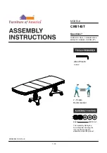 Preview for 1 page of Furniture of America CM3145T Assembly Instructions Manual