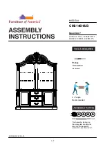 Preview for 1 page of Furniture of America CM3146H Assembly Instructions Manual