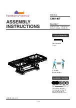 Preview for 1 page of Furniture of America CM3146T Assembly Instructions Manual