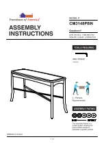 Furniture of America CM3148PBN Assembly Instructions Manual preview