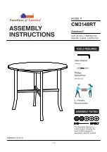 Furniture of America CM3148RT Assembly Instructions Manual preview