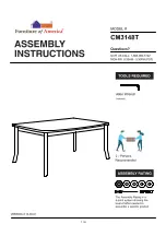 Furniture of America CM3148T Assembly Instructions Manual preview