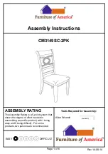 Furniture of America CM3149SC-2PK Assembly Instructions Manual preview