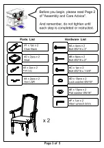 Preview for 3 page of Furniture of America CM3150AC Assembly Instructions