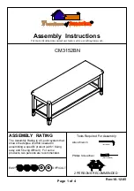 Furniture of America CM3152BN Assembly Instructions preview