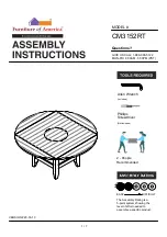 Preview for 1 page of Furniture of America CM3152RT Assembly Instructions Manual