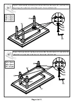 Preview for 4 page of Furniture of America CM3152T Assembly Instructions