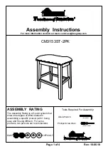 Furniture of America CM3153ST-2PK Assembly Instructions preview