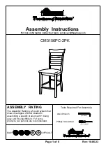 Furniture of America CM3156PC-2PK Assembly Instructions Manual preview