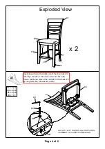 Preview for 4 page of Furniture of America CM3156PC-2PK Assembly Instructions Manual