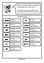 Preview for 4 page of Furniture of America CM3156PT Assembly Instructions Manual