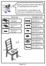 Preview for 3 page of Furniture of America CM3162SC-2PK Assembly Instructions