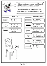 Предварительный просмотр 5 страницы Furniture of America CM3175 Assembly Instructions Manual