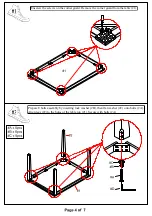 Preview for 4 page of Furniture of America CM3175T-5PK Assembly Instructions Manual