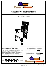 Preview for 1 page of Furniture of America CM3185AC-2PK Assembly Instructions