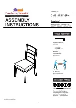 Furniture of America CM3187SC-2PK Assembly Instructions Manual preview