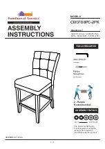 Furniture of America CM3188PC-2PK Assembly Instructions Manual preview