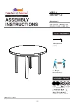 Furniture of America CM3188PT-40 Assembly Instructions Manual preview