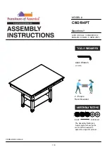 Furniture of America CM3194PT Assembly Instructions Manual preview