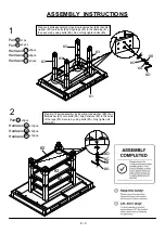 Предварительный просмотр 6 страницы Furniture of America CM3194PT Assembly Instructions Manual