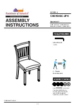 Preview for 1 page of Furniture of America CM3194SC-2PK Assembly Instructions Manual