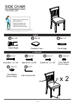 Preview for 5 page of Furniture of America CM3194SC-2PK Assembly Instructions Manual