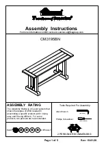 Furniture of America CM3195BN Assembly Instructions preview