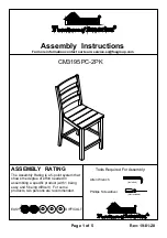 Preview for 1 page of Furniture of America CM3195PC-2PK Assembly Instructions