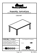 Preview for 1 page of Furniture of America CM3196T Assembly Instructions